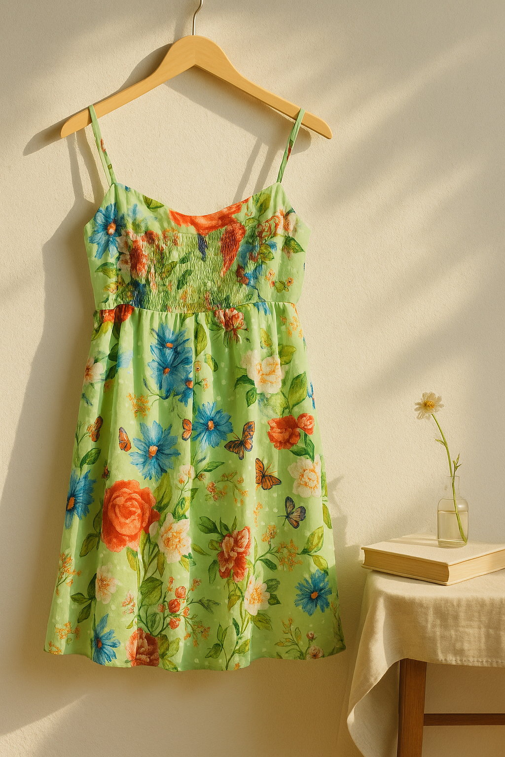 Vestido Curto Estampado Verde Calmaria – FARM Rio